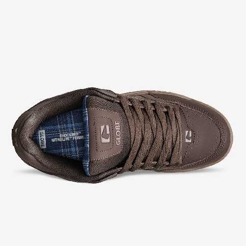 GLOBE TILT Brown Blue Tartan