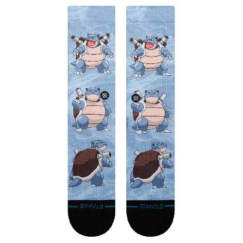 STANCE BLASTOISE AOP CREW SOCK Blue