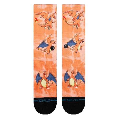 STANCE CHARIZARD AOP CREW SOCK Orange