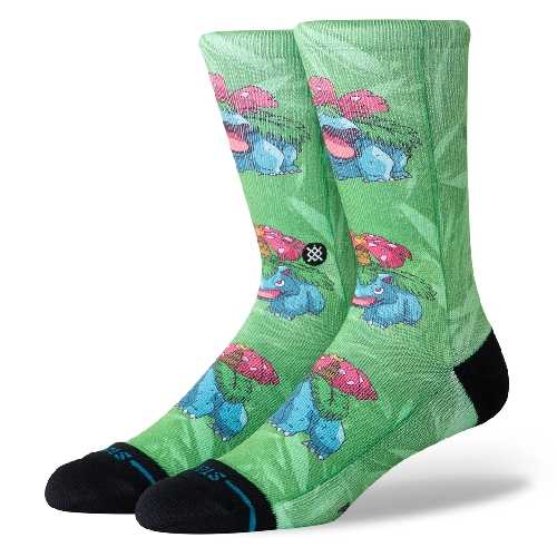 STANCE VENUSAUR AOP CREW SOCK Green