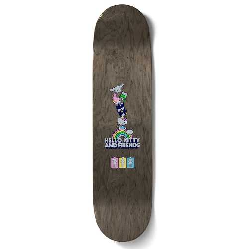 GIRL CARROLL HELLO KITTY RAINBOW DECK 8.5 X 32 GIRL CARROLL HELLO KITTY RAINBOW DECK 8.5 X 32