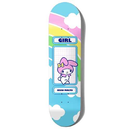 GIRL MALTO HELLO KITTY RAINBOW DECK 8.25 X 31.875