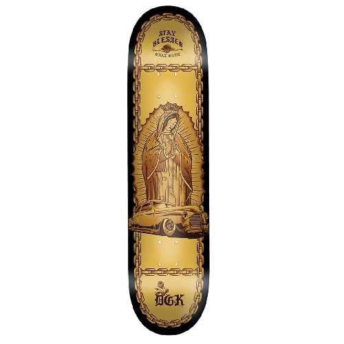DGK LOSIDE DIPPED ORTIZ BLACK DECK 8.1