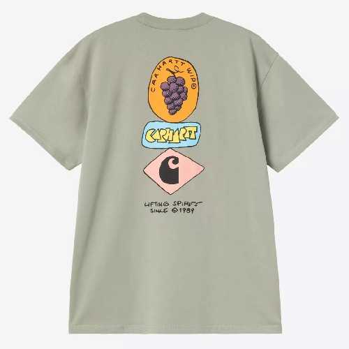 CARHARTT WIP STACKED GRAPES TSHIRT Shady Green