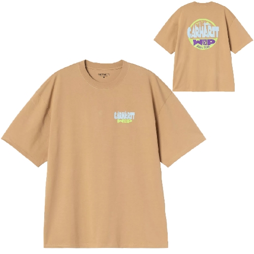 CARHARTT WIP LUGGAGE LABEL TSHIRT Dusty H Brown