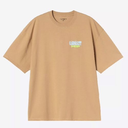 CARHARTT WIP LUGGAGE LABEL TSHIRT Dusty H Brown