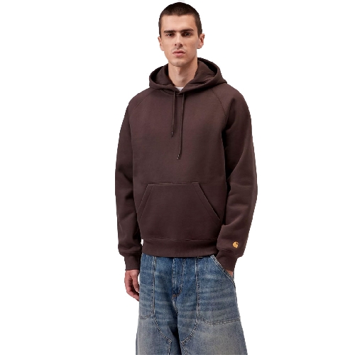CARHARTT WIP HOODED CHASE SWEAT Palisander Gold