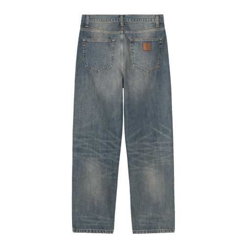 CARHARTT WIP AARON PANT Blue worn used wash