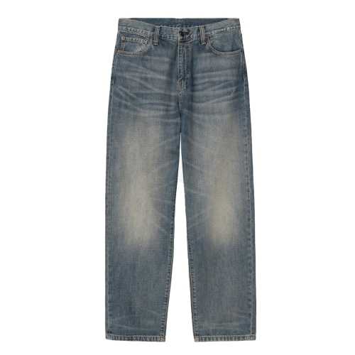 CARHARTT WIP AARON PANT Blue worn used wash