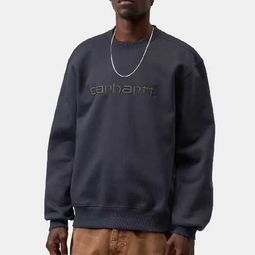 CARHARTT WIP CARHARTT SWEAT Dark Navy Dark Scarab