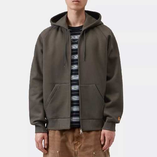 CARHARTT WIP HOODED CHASE JACKET Shungite gold