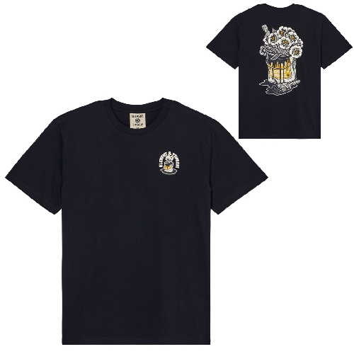 ELEMENT TIMBER FLOWER POT SS TEE Flint Black