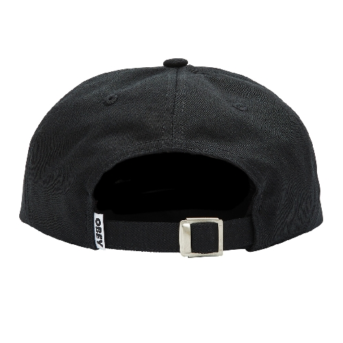 OBEY BOLD TWILL 6 PANEL STRAPBACK Black