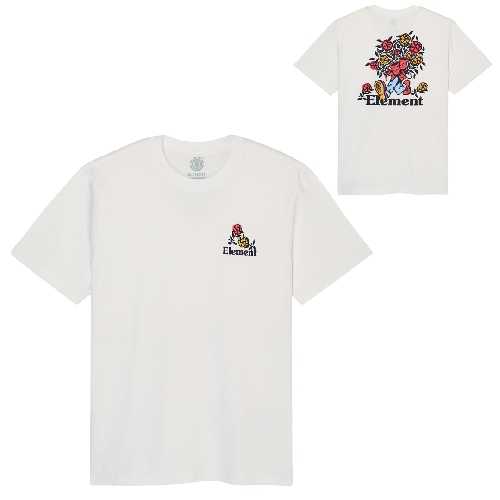 ELEMENT HANDS FULL SS TEE optic white