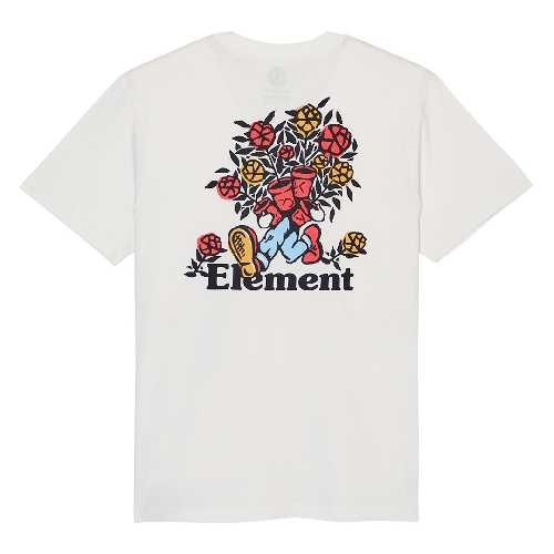 ELEMENT HANDS FULL SS TEE optic white