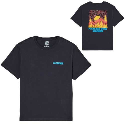 ELEMENT PLEASURE SS YOUTH TEE off black