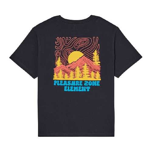 ELEMENT PLEASURE SS YOUTH TEE off black
