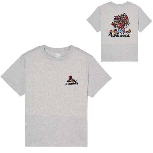 ELEMENT HANDS FULL SS YOUTH TEE mid grey heather