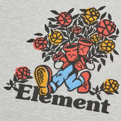 ELEMENT HANDS FULL SS YOUTH TEE mid grey heather