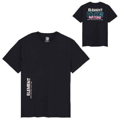 ELEMENT THROW UP SS TEE flint black