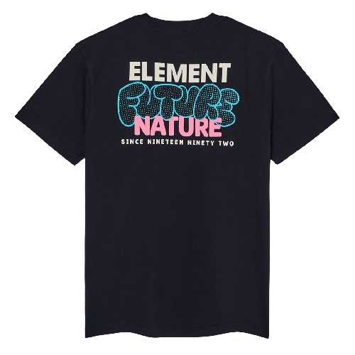ELEMENT THROW UP SS TEE flint black