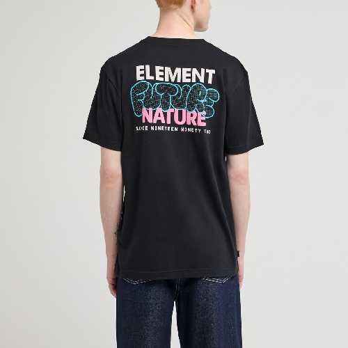 ELEMENT THROW UP SS TEE flint black