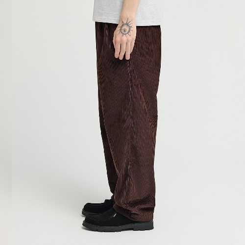 ELEMENT BIG PLEATED BI COLOR CORDUROY PANT java