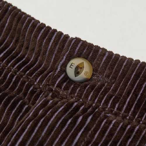 ELEMENT BIG PLEATED BI COLOR CORDUROY PANT java