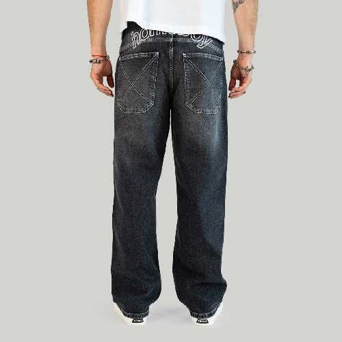 HOMEBOY X TRA BAGGY OUTLINES DENIM Vintage black