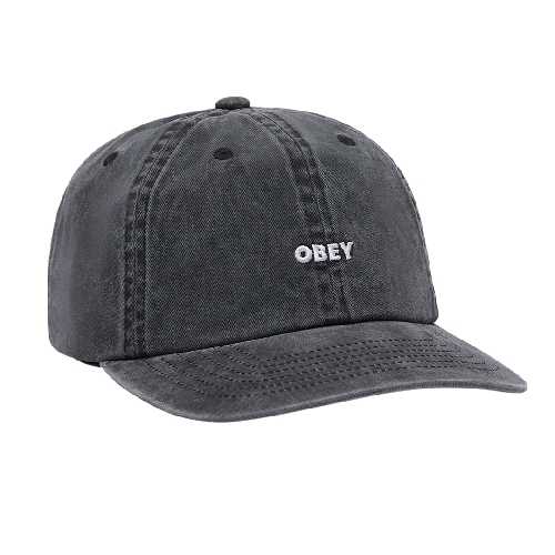 OBEY BOLD 6 PANEL STRAPBACK Pigment black