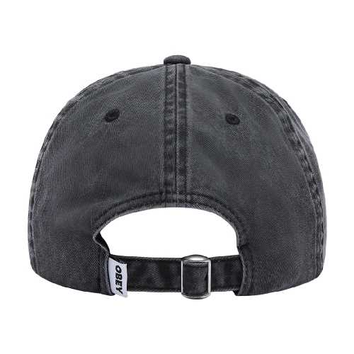 OBEY BOLD 6 PANEL STRAPBACK Pigment black