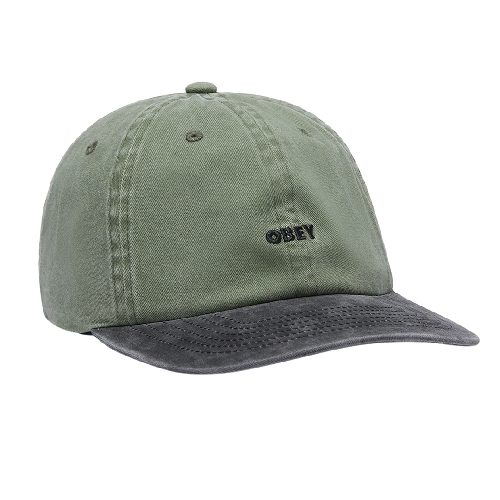 OBEY BOLD 6 PANEL STRAPBACK Pigment olive multi
