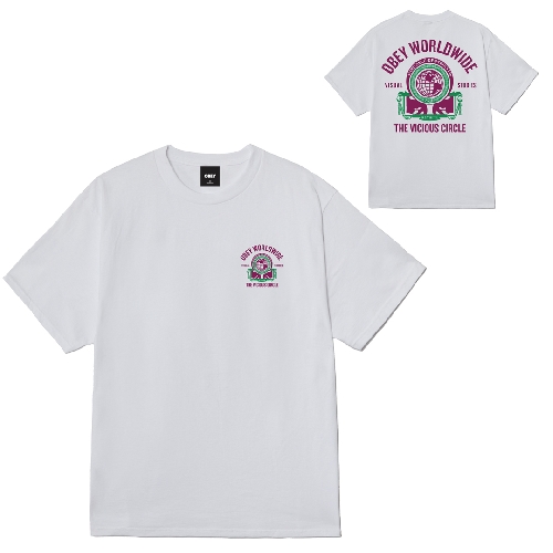 OBEY VICIOUS CIRCLE TEE White