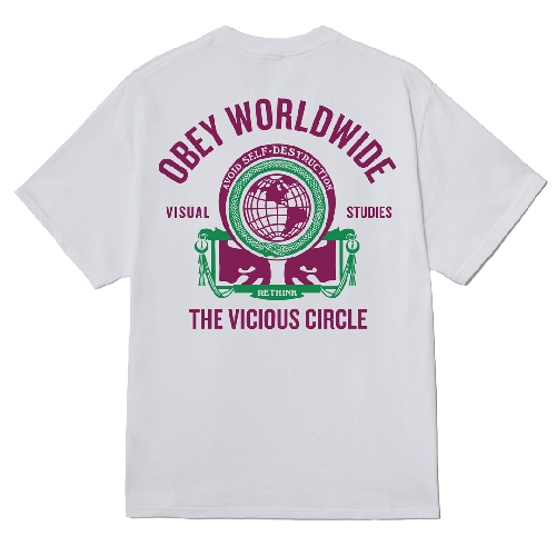OBEY VICIOUS CIRCLE TEE White