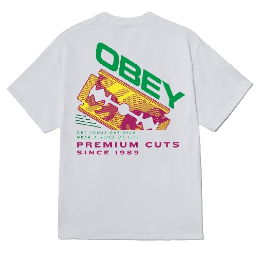 OBEY RAZOR TEE White
