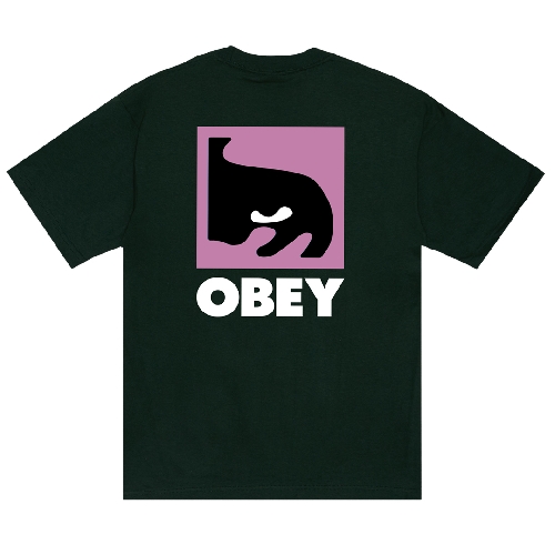 OBEY QUARTER EYE ICON TEE Forest green