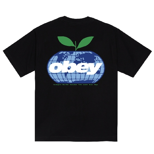 OBEY INTERCONTINENTAL TEE Black OBEY INTERCONTINENTAL TEE Black