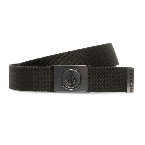 VOLCOM CIRCLE WEB BELT Rinsed Black