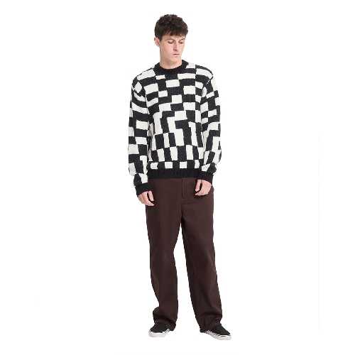 VOLCOM FA CARRAU SWTR CHECK Black