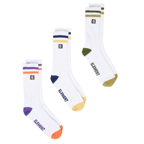 ELEMENT 2TONE ICON SOCKS 3PK multicolor