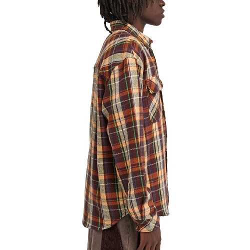 ELEMENT MXE FLANEL SHIRT flame hueco plaid