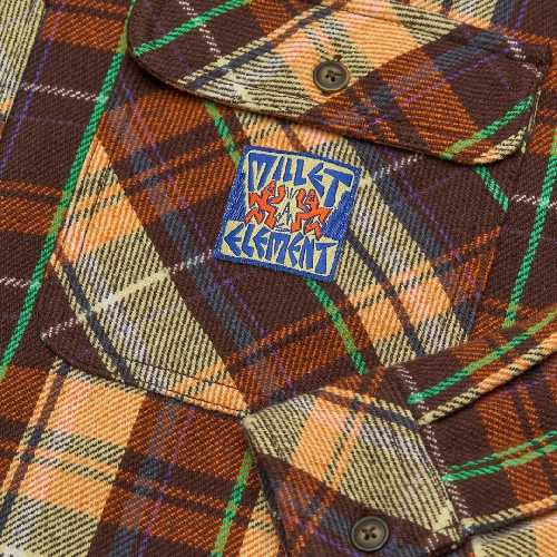 ELEMENT MXE FLANEL SHIRT flame hueco plaid