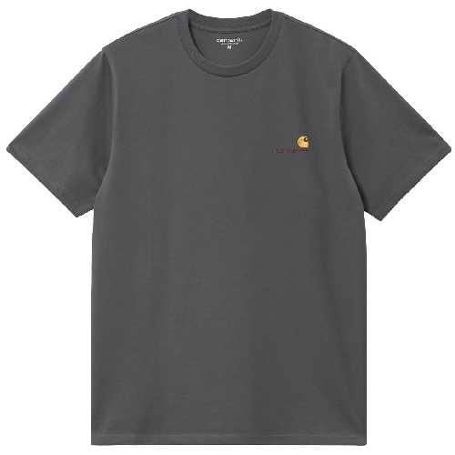 CARHARTT WIP AMERICAN SCRIPT TSHIRT Graphite