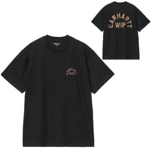 CARHARTT WIP ARCH SCRIPT TSHIRT Black WIP H Brown