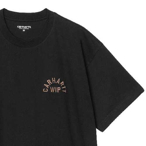 CARHARTT WIP ARCH SCRIPT TSHIRT Black WIP H Brown