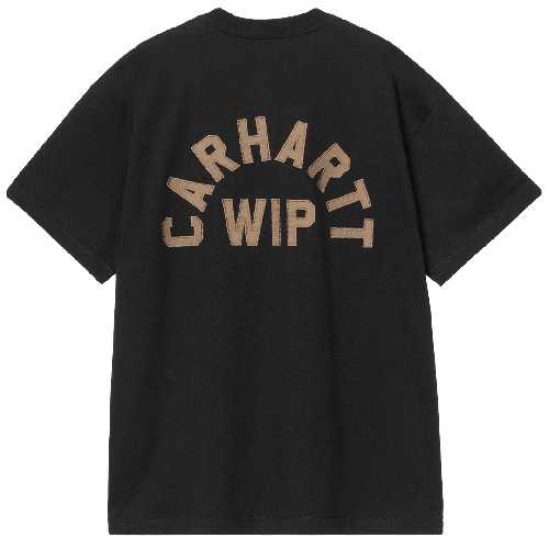 CARHARTT WIP ARCH SCRIPT TSHIRT Black WIP H Brown