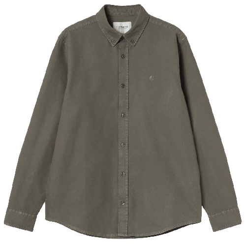 CARHARTT WIP LS BOLTON SHIRT Shungite garment dyed