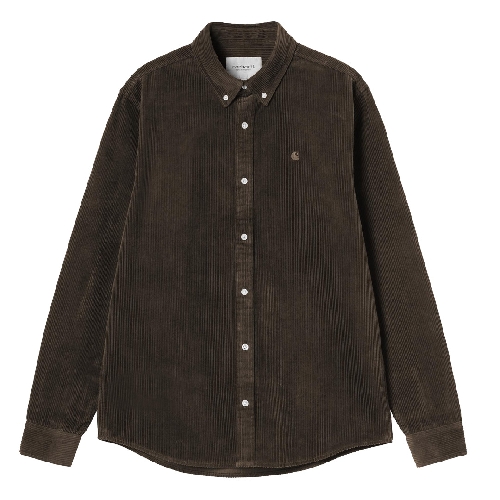 CARHARTT WIP LS MADISON CORD SHIRT Tobacco