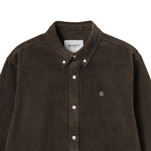 CARHARTT WIP LS MADISON CORD SHIRT Tobacco