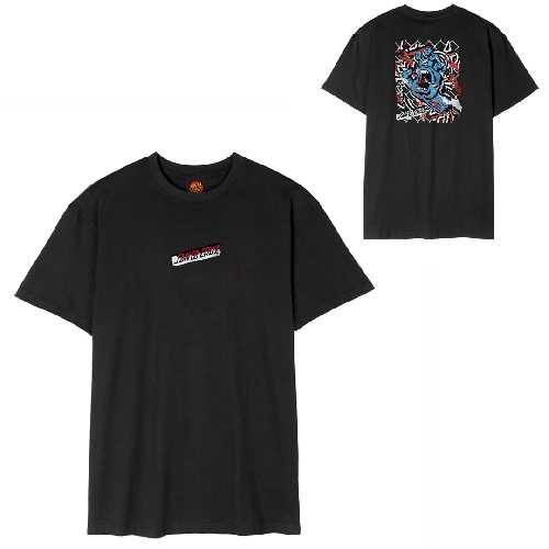 SANTA CRUZ DAMAGED HAND TEE Black
